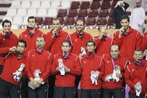 منتخب مصر متوجا بلقب اليد للرجال افپ
