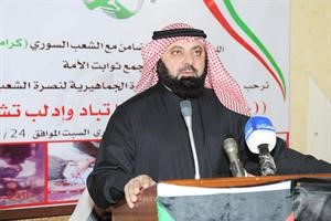 والطبطبائي متحدثا 	سعود سالم﻿