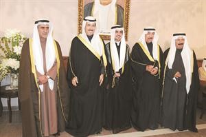 الشيخ جابر العبدالله والشيخ احمد جابر العبدالله يباركان قاسم باشا
