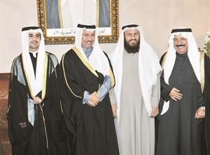 سمو الشيخ جابر المبارك ومحمد هايف يهنئان
