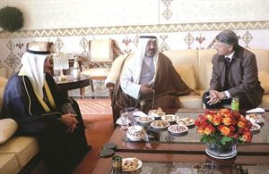 الشيخ ناصر صباح الاحمد خلال زيارته الى الجزائر﻿