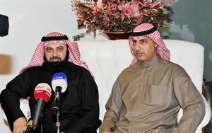 دوليد الطبطبائي مع منظم الملتقى سليمان الجاسم 	متين غوزال﻿