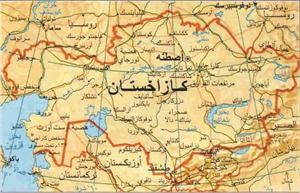 خريطة كازاخستان