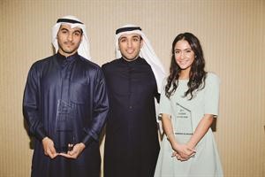 شيخة الشعيب وعبدالمحسن البابطين وناصر القطان
