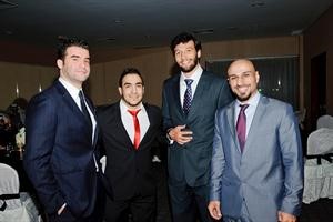 احمد حياتي وعبدالرحمن الجاسر واحمد القضماني وعبداللطيف العثمان
