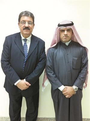 هشام الديب مع الزميل عبدالكريم العبدالله﻿