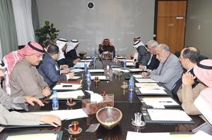 جانب من اجتماع وكيل الشؤون ووكيل ديوان الخدمة المدنية حول مشروع الميكنة
