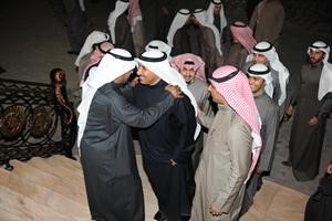الخنفور اثناء حفل الاستقبال﻿