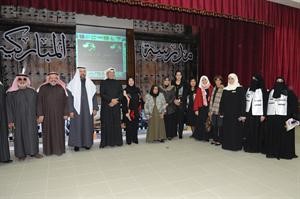 المشاركون في احتفالية الفروانية بمرور 100 عام على بدء التعليم النظامي