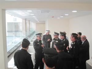 اللواء عيد ابو صليب يسلم ضباط المؤسسات الاصلاحية المبنى الجديد﻿