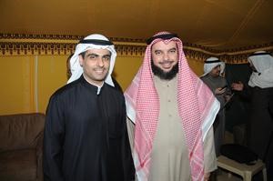 دجمعان الحربش مباركا لرياض العدساني افتتاح المقر
