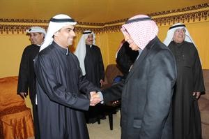 مختار الشامية سليمان العثمان مباركا للعدساني
