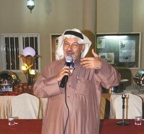 احمد السلمان اثناء القاء كلمته﻿