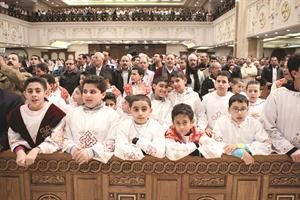 عدد من الاطفال شاركوا في القداس