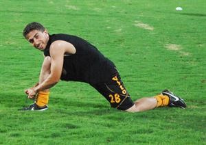 النجم السوري فراس الخطيب تدرب مع القادسية﻿