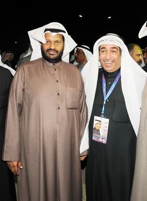 عبدالله العرادة مباركا لعادل الخرافي