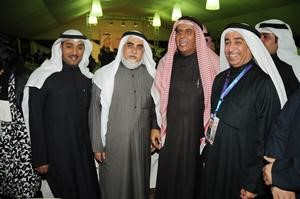 دعبدالمحسن الجارالله الخرافي وعادل الخرافي خلال الافتتاح

