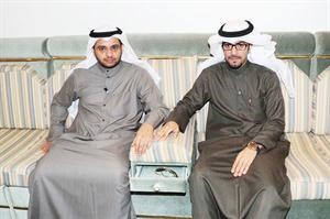 خالد شخير مع الزميل حسين البريكان