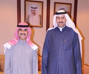 الشيخ ثامر الجابر مستقبلا حمد السهو﻿