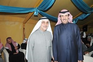 مرزوق الخرافي مباركا لاحمد لاري افتتاح المقر