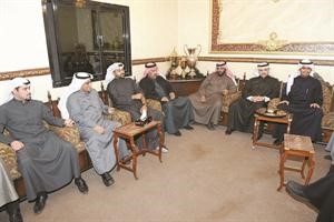حمود الشهرينواف المهملفيصل الطويحناصر البرغشدعواد هزال خلال المؤتمر الصحافي 	محمد ماهر﻿