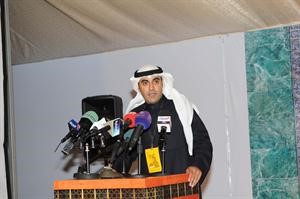 عبدالله الاحمد متحدثا للحضور﻿