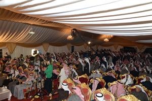 مقر الصواغ وقد امتلا بالحضور من ابناء الدائرة الخامسة