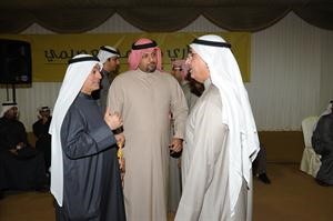 خالد الخالد وصلاح المضف في مقر مشاري العصيمي 
