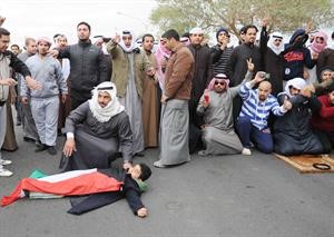 جانب من تجمعات الامس في تيماء﻿
