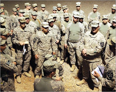 صورة ارشيفية لقوات اميركية قبيل رحيلها