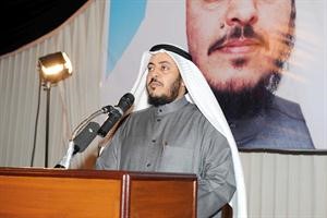 عمش الشمري في مقره الانتخابي
