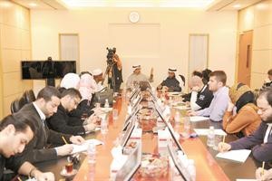 جانب من استقبال بيت الزكاة لوفد برنامج المجددون﻿