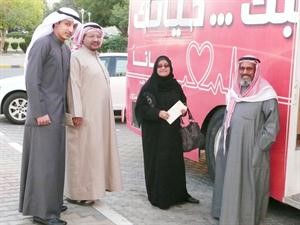 جانب من الحملة الصحية لجمعية الدسمة وبنيد القار
