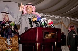 خالد الطاحوس متحدثا اثناء الندوة﻿
