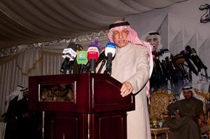 احمد الشريعان خلال كلمته اثناء الافتتاح﻿