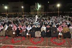 الحضور الحاشد خلال افتتاح مقر مبارك الحريص