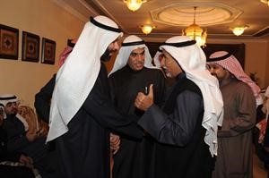 دفيصل المسلم يتلقى التهاني بحضور احمد السعدون﻿