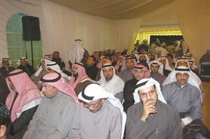 الحضور في مقر دجمعان الحربش ودحمد المطر