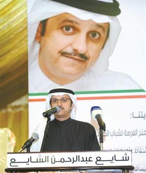 شايع الشايع خلال حديثه