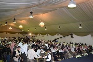 جانب من الحضور في افتتاح مقر دانور الشريعان خالد مكي
