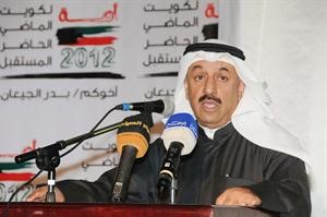 بدر الجيعان مخاطبا الحضور خلال الندوة
