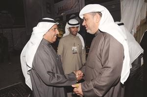 فهد الدوسري في استقبال احد المرشحين﻿