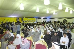 ناخبو الدائرة الثانية خلال افتتاح المقر الانتخابي لرشا الصايغ﻿