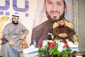 النائب السابق دجمعان الحربش ومعبدالله فهاد العنزي في افتتاح المقر﻿