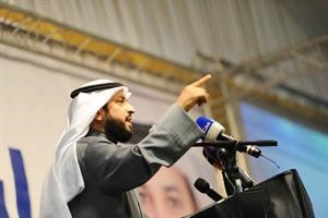 معبدالله فهاد العنزي متحدثا للناخبين﻿