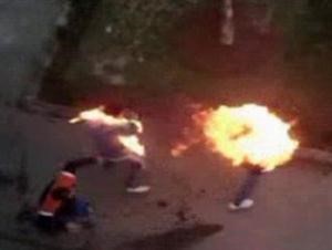 3 شباب مغاربة يحرقون أنفسهم بسبب البطالة