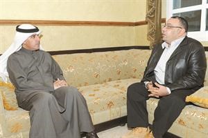 مرشح الدائرة الخامسة ماضي الهاجري متحدثا للزميل اسامة دياب﻿