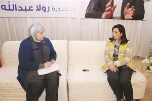 درولا دشتي متحدثة للزميلة رندى مرعي