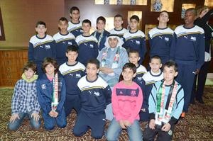الشيخ فهد داود السلمان مع وفد هلال القدس﻿