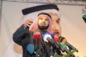 مبارك الوعلان مخاطبا الحضور	محمد ماهر﻿